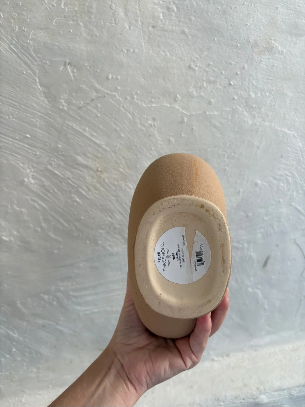 Thresholds short organic modern ceramic vase